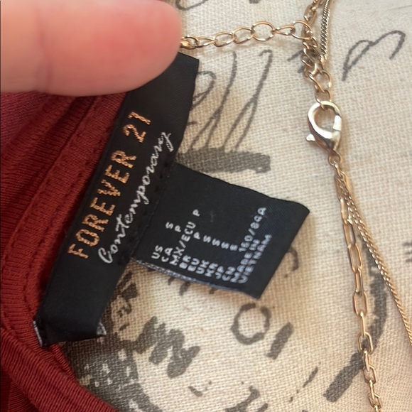 Forever 21 Red Asymmetrical Tunic - Picture 5 of 5